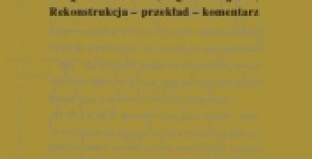 Przemysław Dec – Zwój hymnów dziękczynnych z Qumran (1QHodajota). Rekonstrukcja – przekład – komentarz