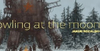 Jakub Różalski – Howling at the Moon